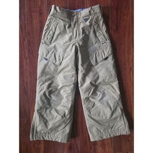 Sims Kids Tan Snowboard Pants Insulated Cargo Snow Ski Pants Size Medium Khaki